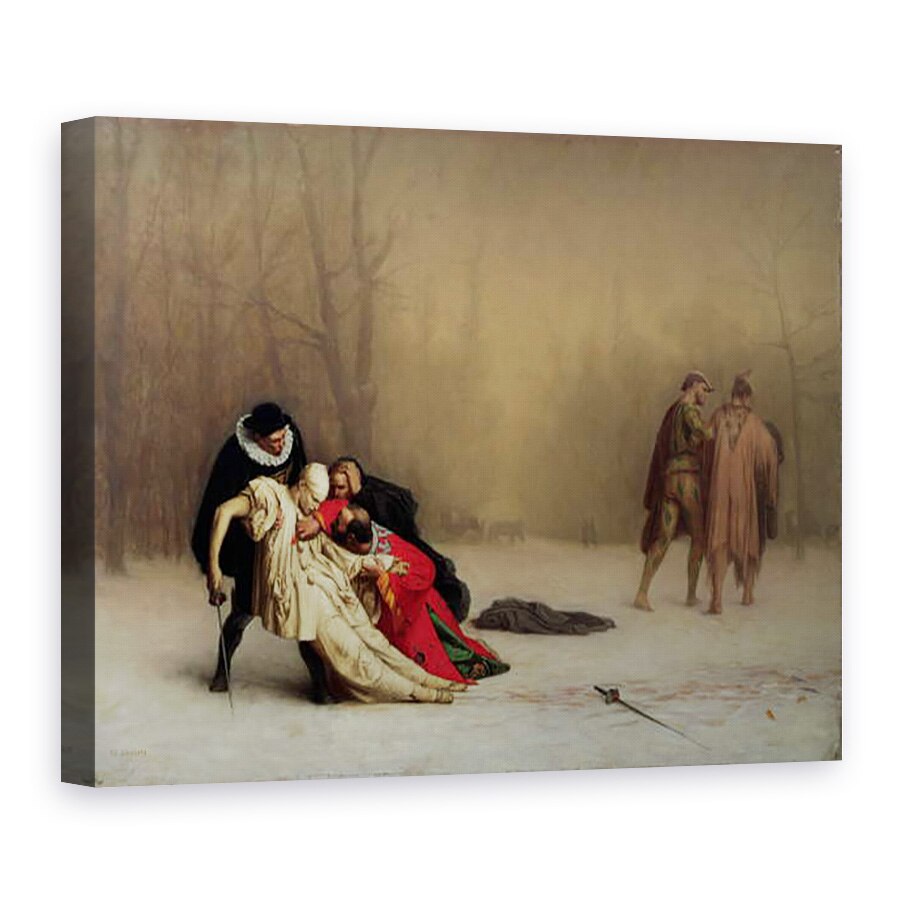Tablou canvas - Jean Leon Gerome - Duelul dupa Mascarada, 50 x 70 cm