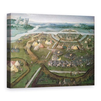 Tablou canvas - Joachim Patenier - Batalia de la Pavia in 1525, 50 x 70 cm Tablou canvas - Joachim Patenier - Batalia de la Pavia in 1525, 50 x 70 cm