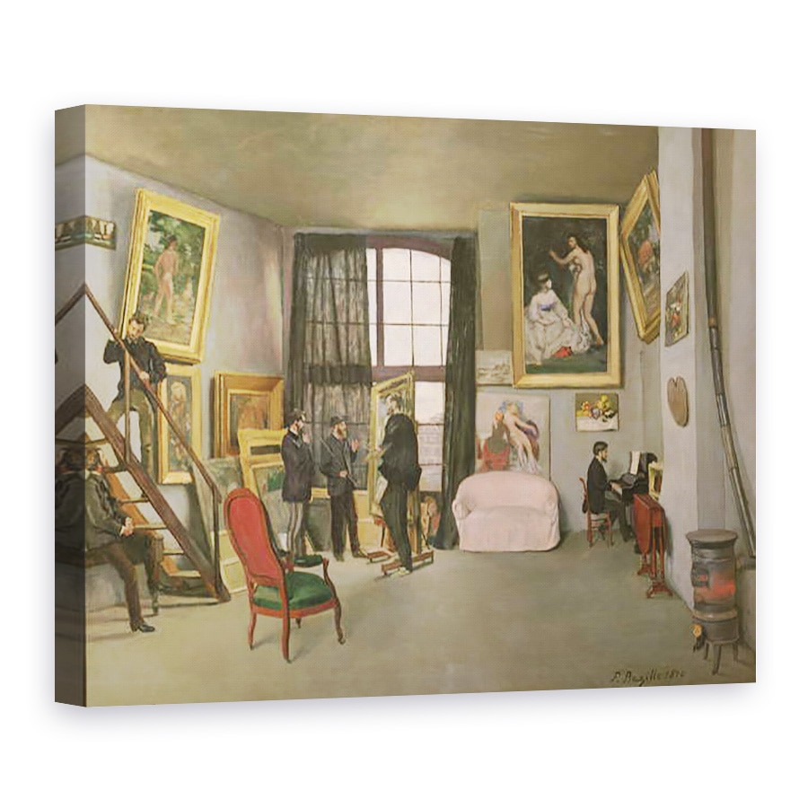 Tablou canvas - Jean Frederic Bazille - Studioul artistului, 50 x 70 cm