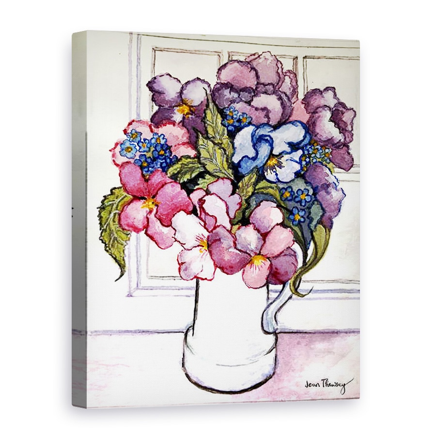 Tablou canvas - Joan Thewsey - Panselute si nu-ma-uita, 75 x 100 cm