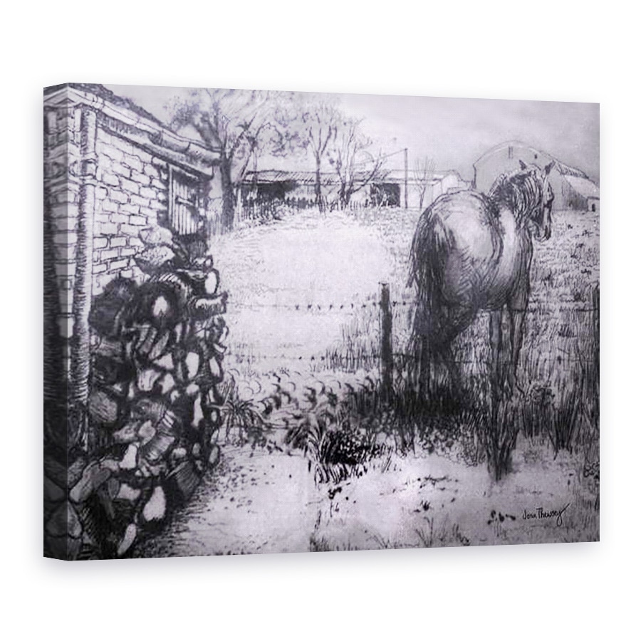 Tablou canvas - Joan Thewsey - Calul isi odihneste picioru,2000, 75 x 100 cm