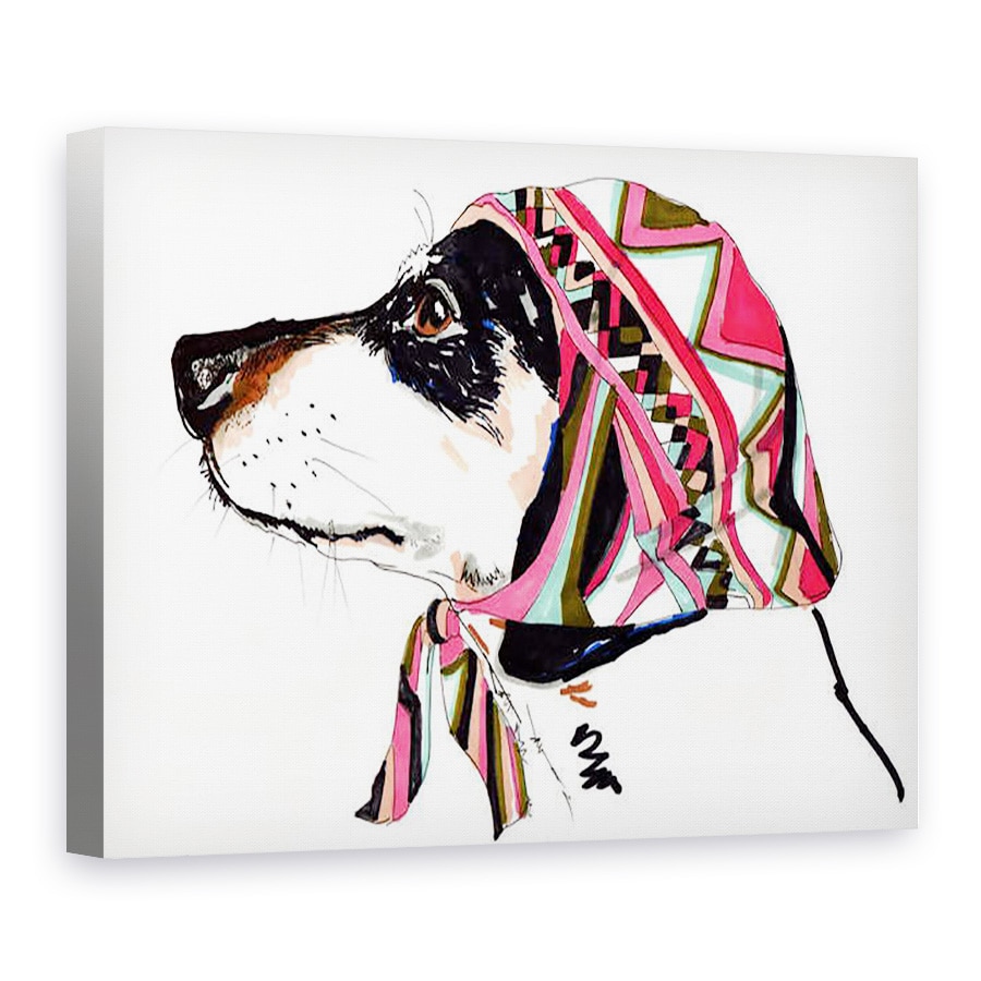 Tablou canvas - Jo Chambers - Pooch In Pucci, 50 x 70 cm