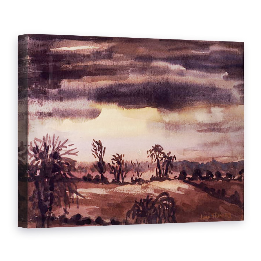 Tablou canvas - Joan Thewsey - Campuri in intuneric de iarna,1992, 75 x 100 cm