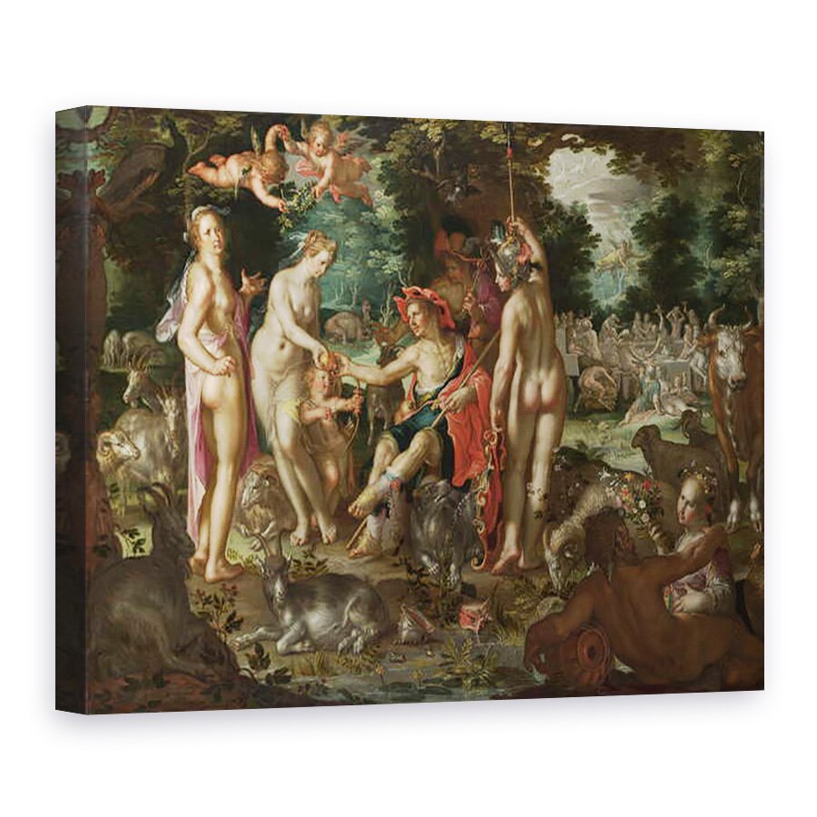 Tablou canvas - Joachim Wtewael - Judecata de la Paris, 75 x 100 cm