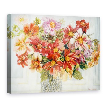 Tablou canvas - Joan Thewsey - Dahlias, 50 x 70 cm Tablou canvas - Joan Thewsey - Dahlias, 50 x 70 cm