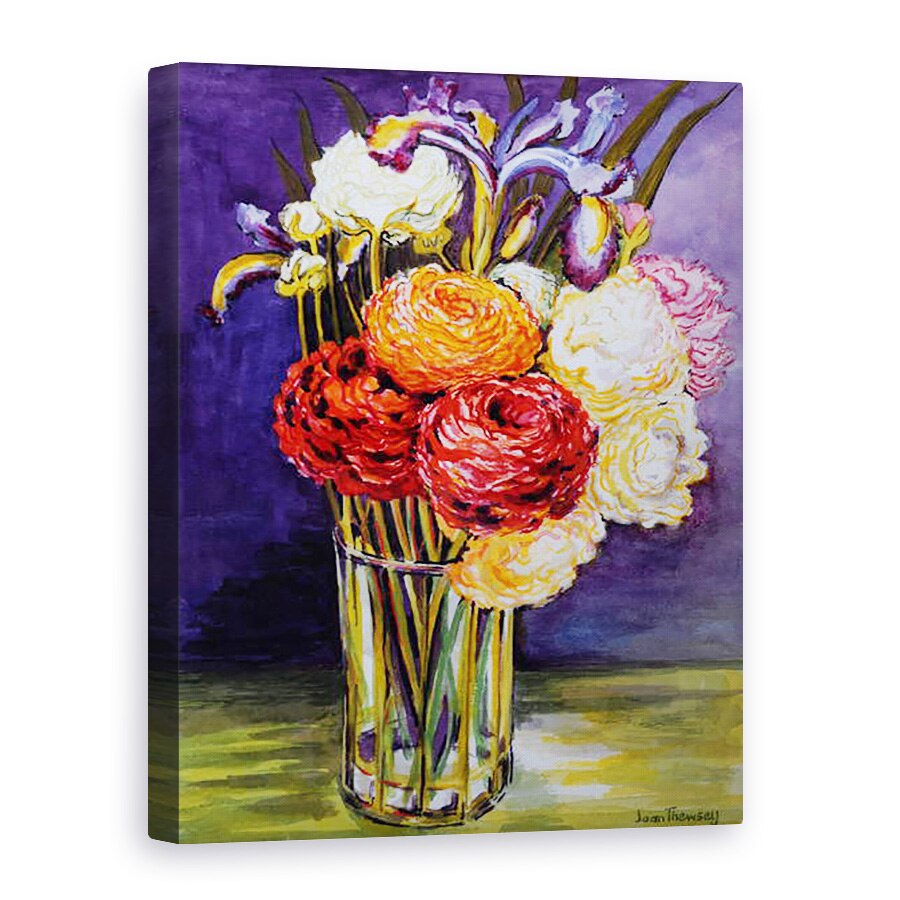 Tablou canvas - Joan Thewsey - Ranunculus intr-un pahar 2000, 75 x 100 cm