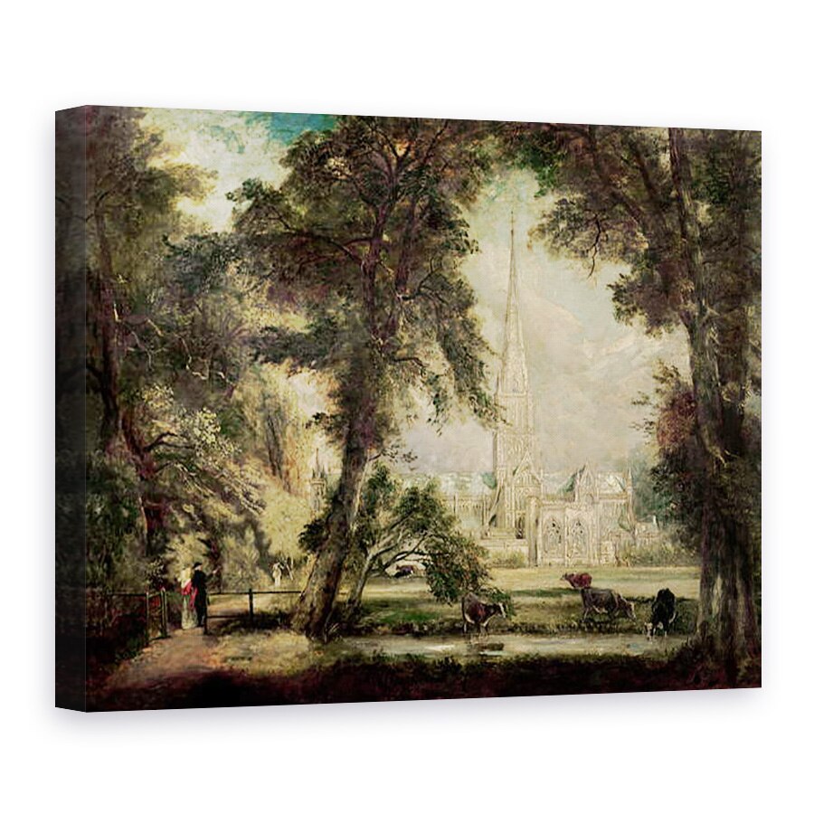 Tablou canvas - John Constable - Catedrala Salisbury din motive episcopale, 60 x 80 cm