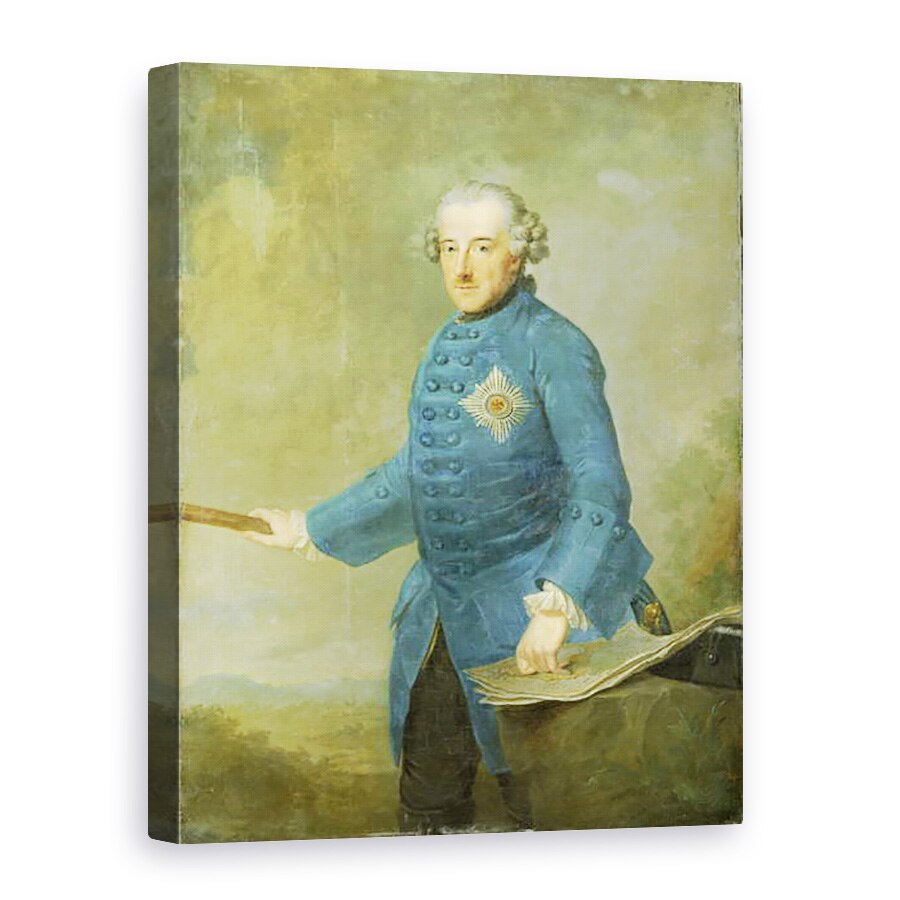 Tablou canvas - Johann Georg Ziesenis - Frederic al II-lea cel Mare al Prusiei, 60 x 80 cm
