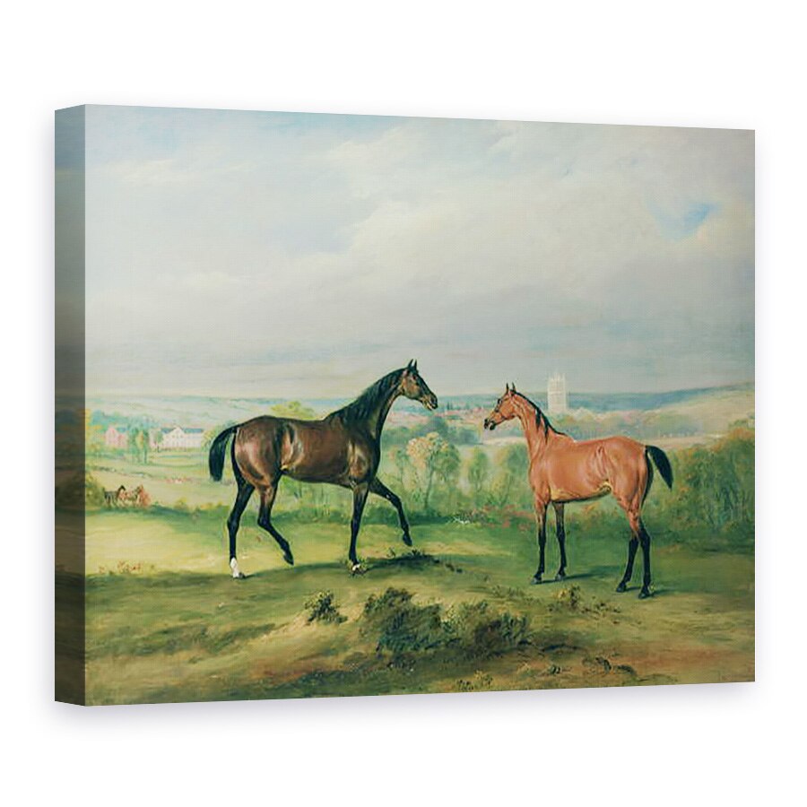 Tablou canvas - John E. Ferneley - Vanatorii preferati ai contelui Bathyany la Melton Mowbray, 50 x 70 cm