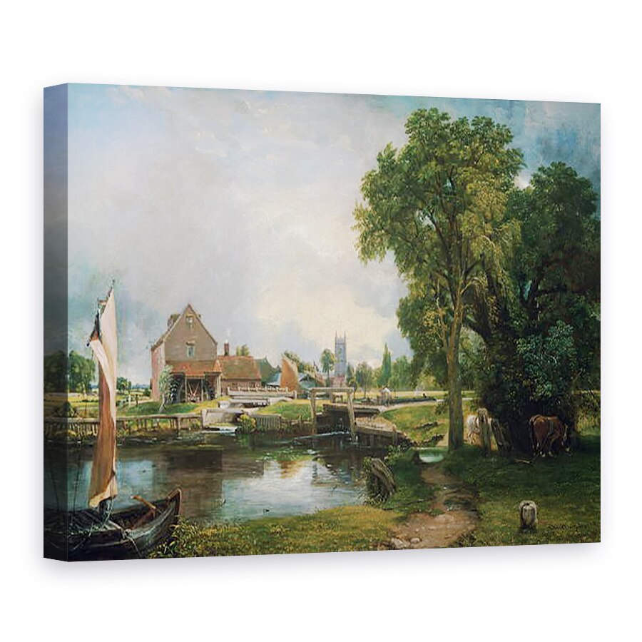 Tablou canvas - John Constable - incuietoare si moara Dedham, 50 x 70 cm