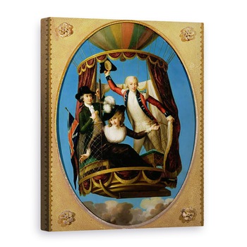 Tablou canvas - John Francis Rigaud - Capitanul Vincenzo Lunardi impreuna cu asistentul sau George Biggin si doamna Letitia Anne Sage, intr-un balon, 50 x 70 cm Tablou canvas - John Francis Rigaud - Capitanul Vincenzo Lunardi impreuna cu asistentul sau George Biggin si doamna Letitia Anne Sage, intr-un balon, 50 x 70 cm