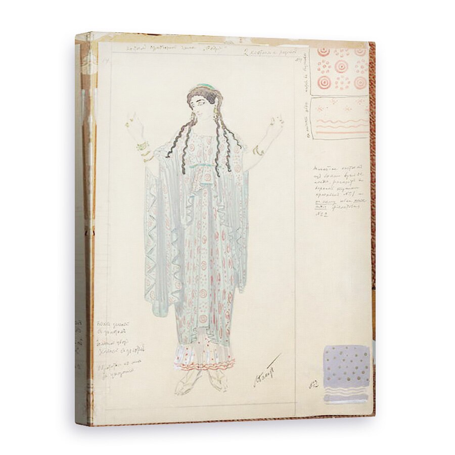 Tablou canvas - Leon Bakst - Doamna de asteptare, 75 x 100 cm