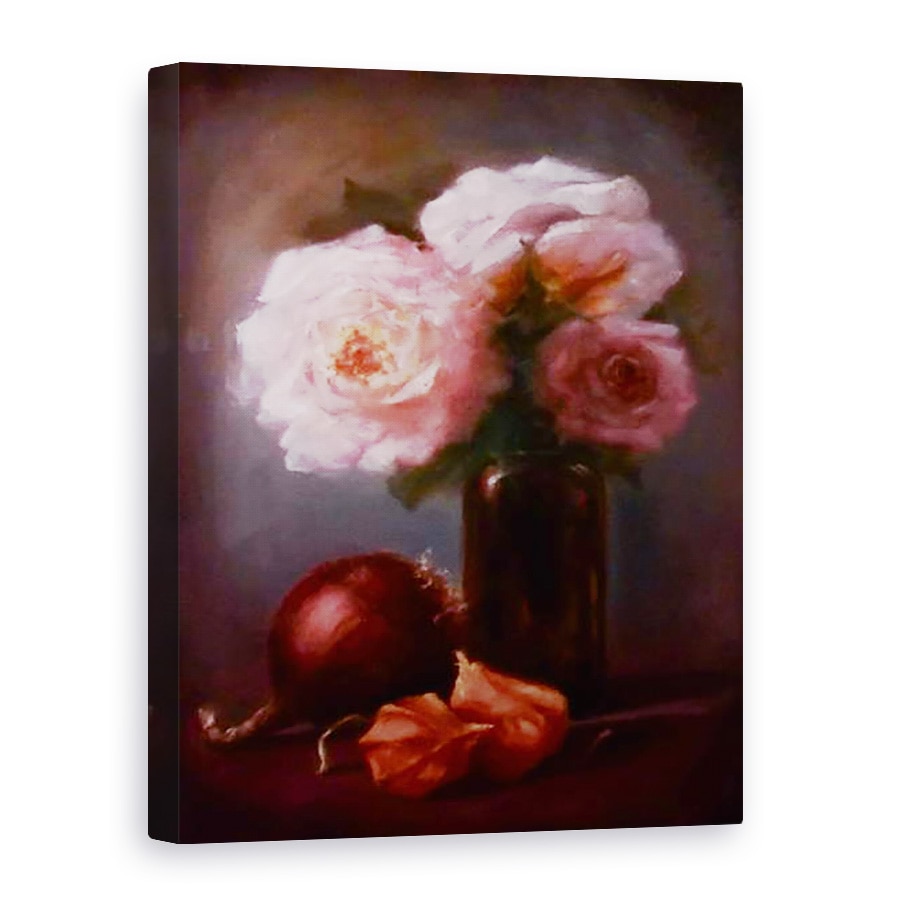 Tablou canvas - Lee Campbell - Roz & auriu, 60 x 80 cm