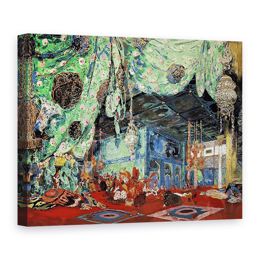 Tablou canvas - Leon Bakst - Set de design pentru seherezada de Rimsky-Korsakov 1844-1908 1916, 60 x 80 cm