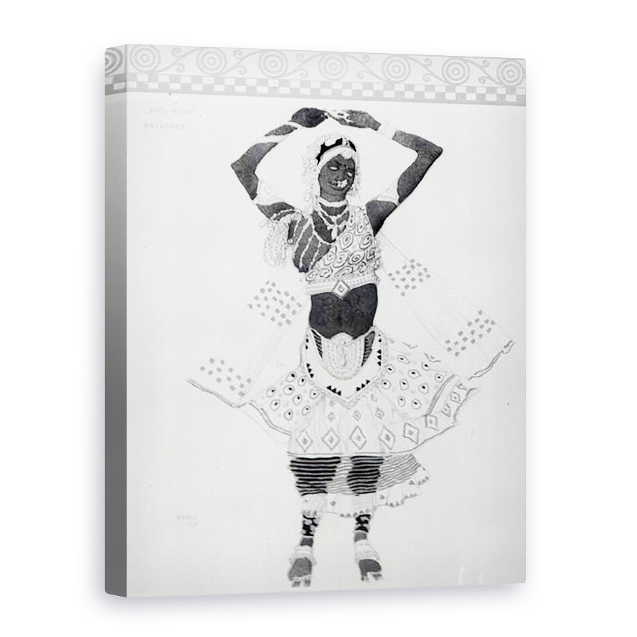 Tablou canvas - Leon Bakst - Design-ul costumelor pentru Le Dieu Bleu, 60 x 80 cm