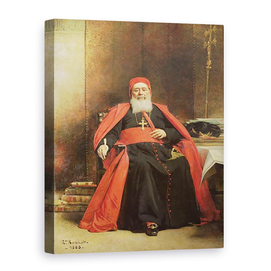 Tablou canvas - Leon Joseph Florentin Bonnat - Portretul lui Charles Lavigerie 1825-92 1888, 60 x 80 cm