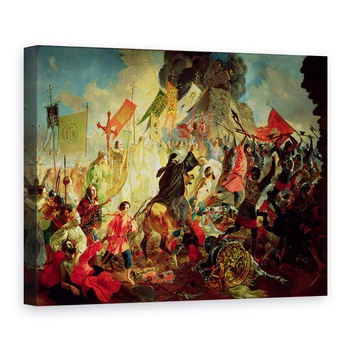 Tablou canvas - Karl Pavlovich Bryullov - Regele Stephan al IV-lea Batory asediaza Pskov in 1581, 50 x 70 cm Tablou canvas - Karl Pavlovich Bryullov - Regele Stephan al IV-lea Batory asediaza Pskov in 1581, 50 x 70 cm