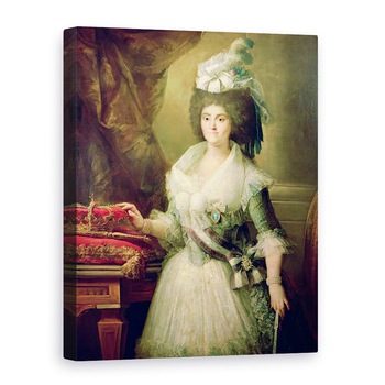 Tablou canvas - Mariano Salvador de Maella - Portretul Reginei Maria Luisa 1751-1819, 75 x 100 cm Tablou canvas - Mariano Salvador de Maella - Portretul Reginei Maria Luisa 1751-1819, 75 x 100 cm