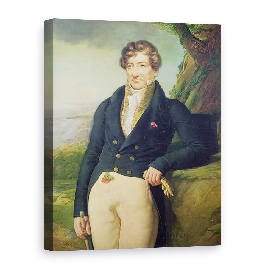 Tablou canvas - Marie Nicolas Ponce-Camus - Portretul Zoologului si Paleontologului francez, 60 x 80 cm