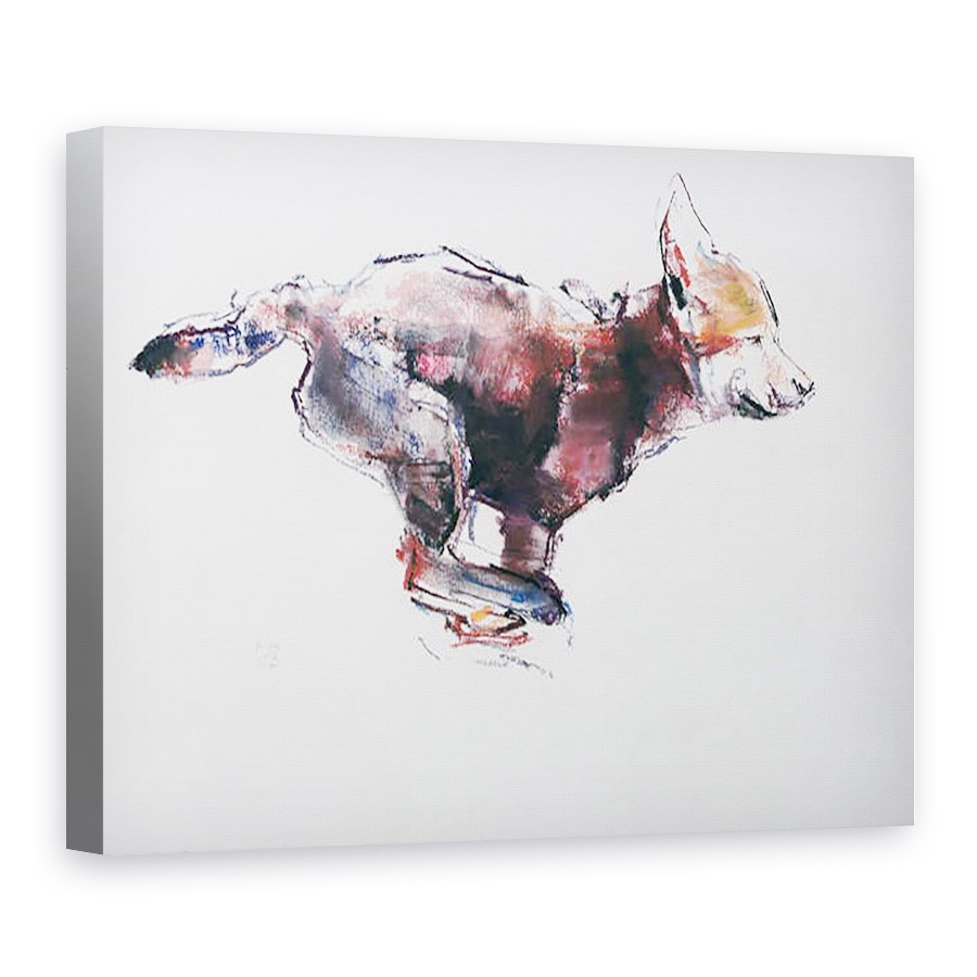 Tablou canvas - Mark Adlington - Alergare lup pui, 75 x 100 cm