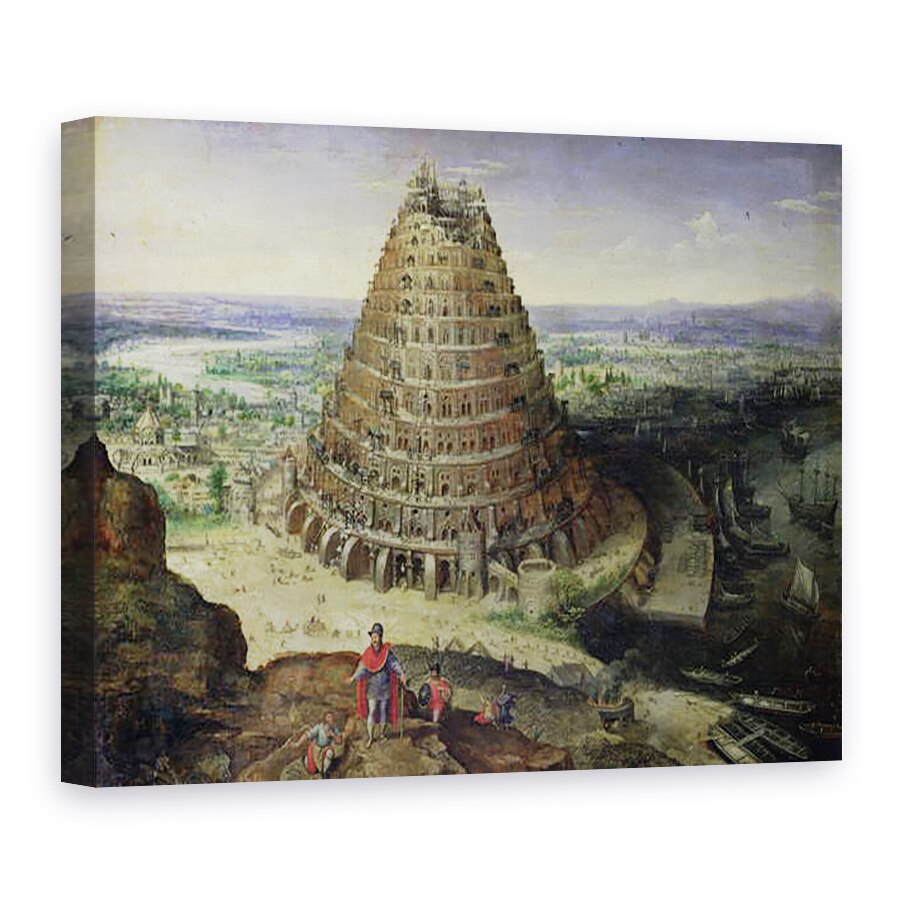 Tablou canvas - Lucas van Valckenborch - Turnul Babel, 75 x 100 cm