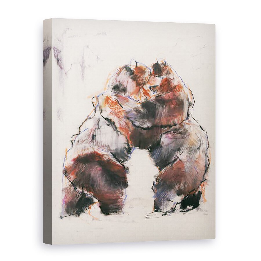 Tablou canvas - Mark Adlington - Lupta, 60 x 80 cm