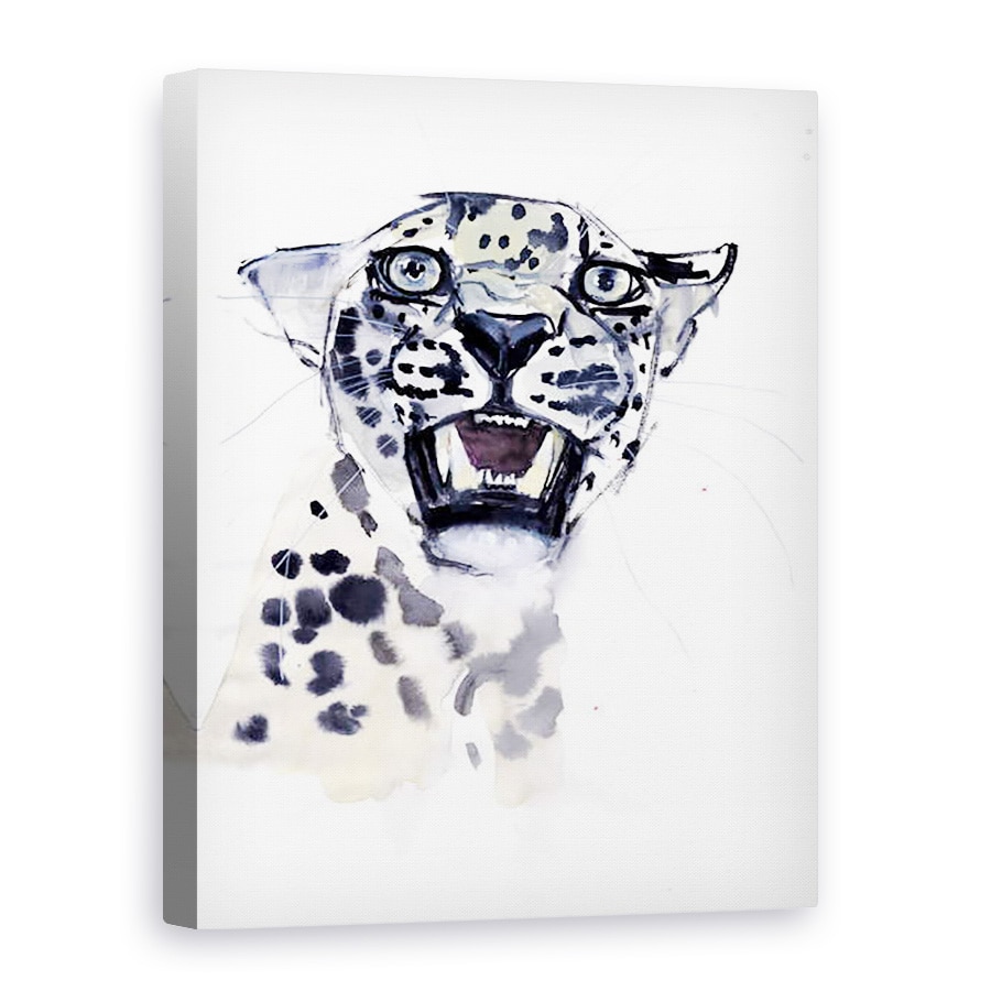 Tablou canvas - Mark Adlington - Incisiv Snarl Leopard Arabian, 75 x 100 cm