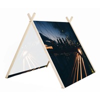 cort art factory pentru copii cu cadru din lemn natural si panza noaptea se circula decoratiuni latime 120 cm x inaltime 115 cm x adancime 150 cm imagen 45_0_
0