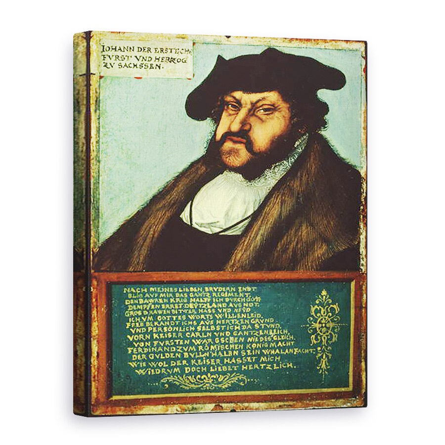 Tablou canvas - Lucas Cranach the Elder - Portretul lui Ioan I 1468-1532 Cel Statornic, Elector Din Saxonia, 75 x 100 cm