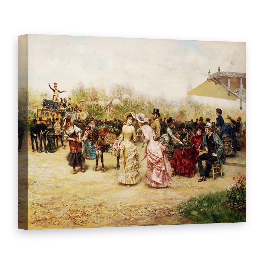 Tablou canvas - Ludovico Marchetti - Vanzatorii de flori, 75 x 100 cm