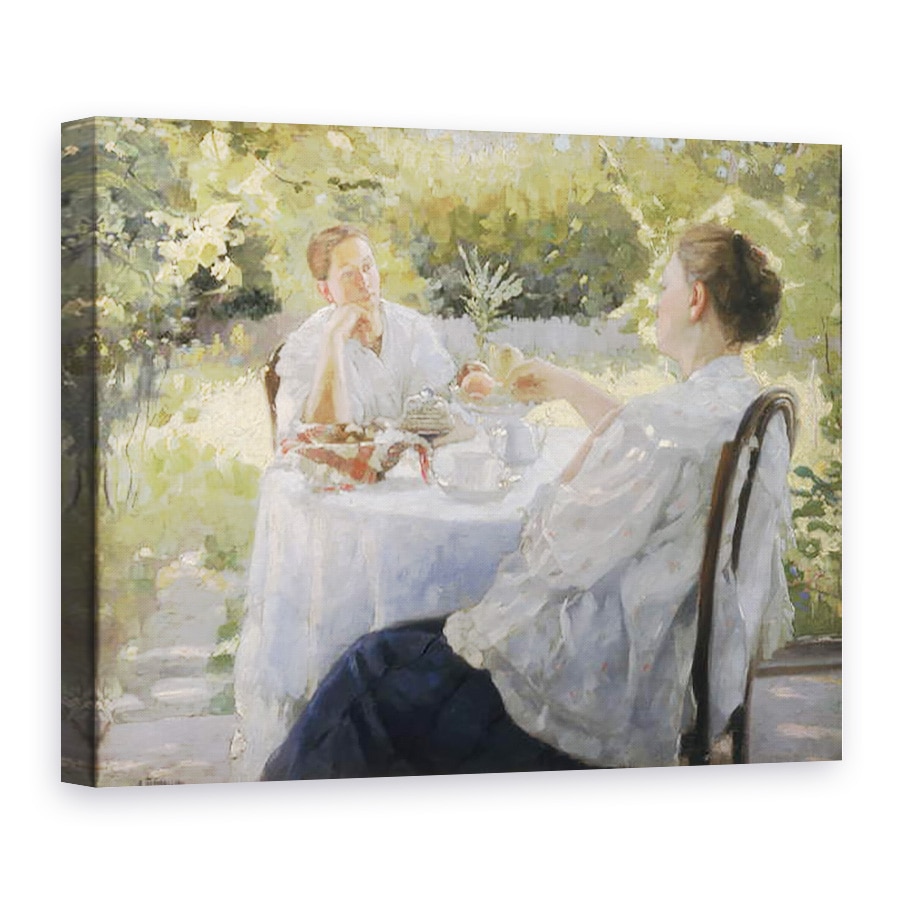 Tablou canvas - Lukjan Vasilievich Popov - in gradina, 75 x 100 cm