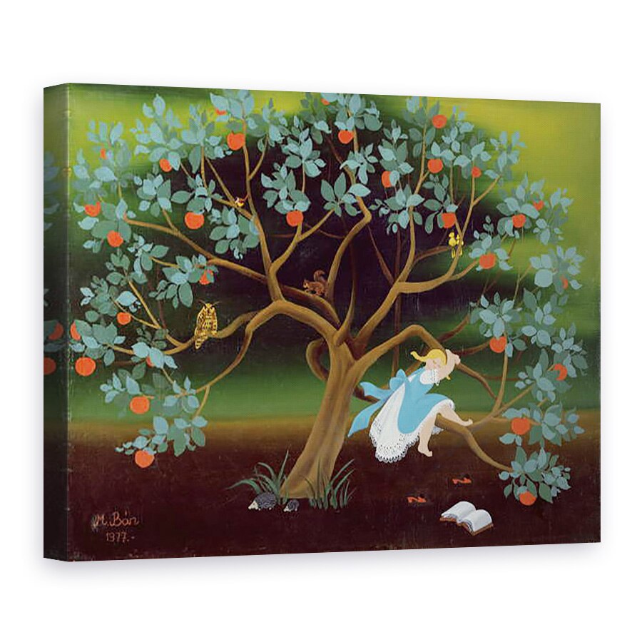 Tablou canvas - Magdolna Ban - Fetita pe copacul viselor, 75 x 100 cm