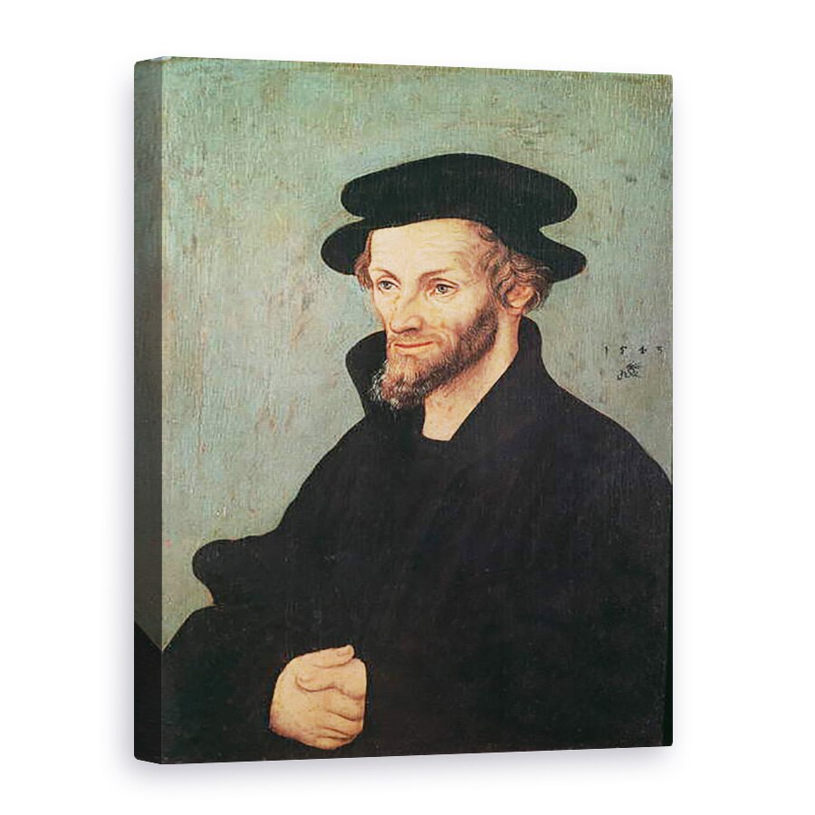 Tablou canvas - Lucas Cranach the Elder - Portretul lui Philipp Melanchthon 1497-1560 1543, 75 x 100 cm