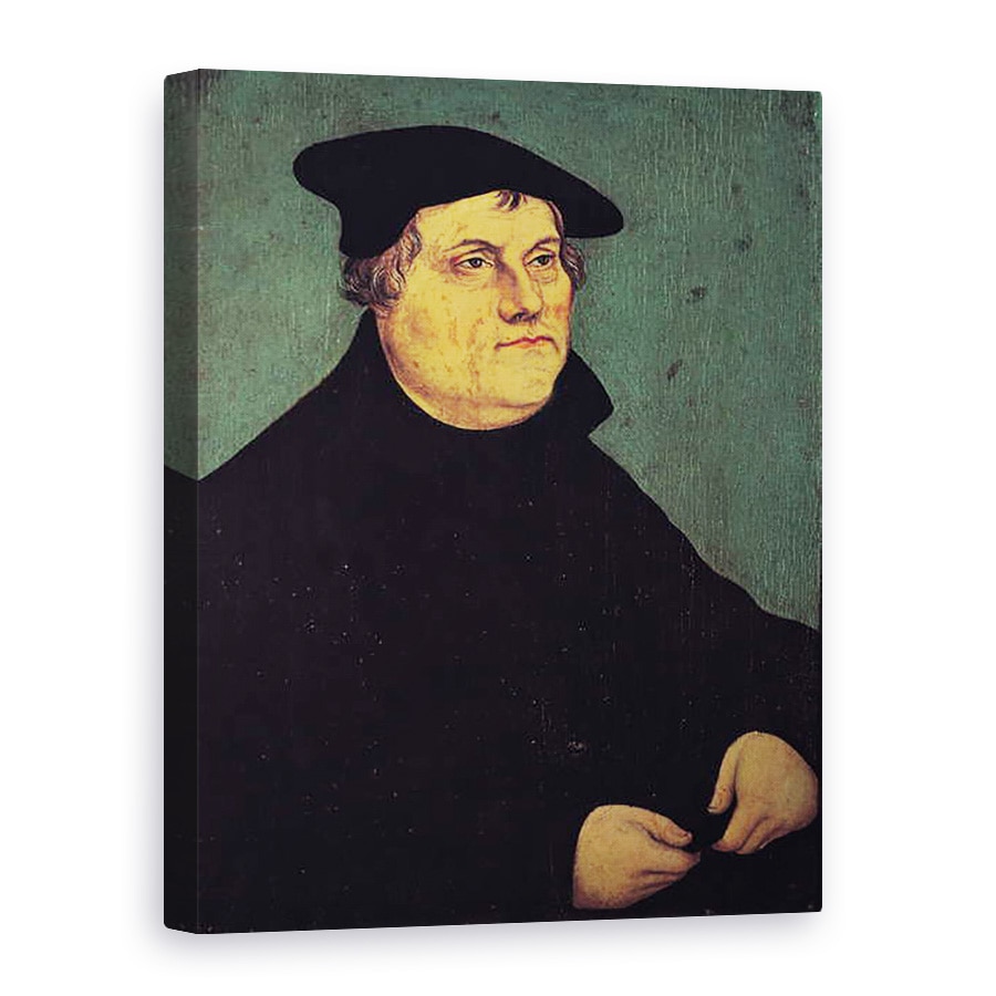 Tablou canvas - Lucas Cranach the Elder - Portretul lui Martin Luther 1483-1546 1543, 75 x 100 cm