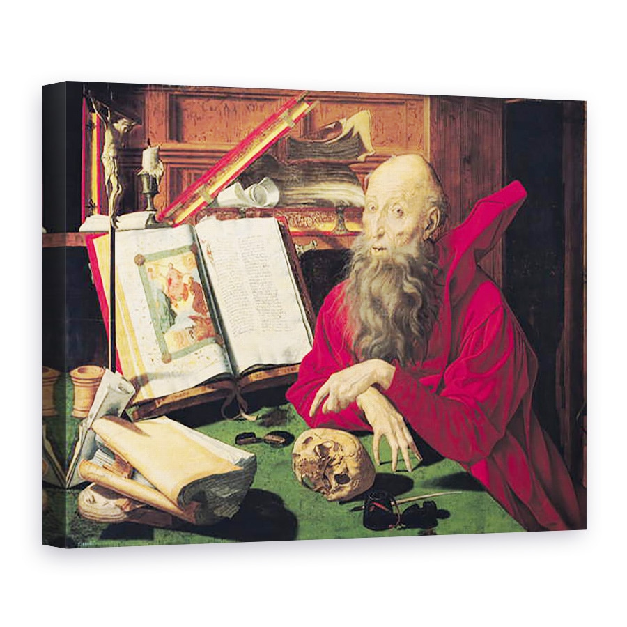 Tablou canvas - Marinus van Reymerswaele - Sfantul Ierome I, 75 x 100 cm