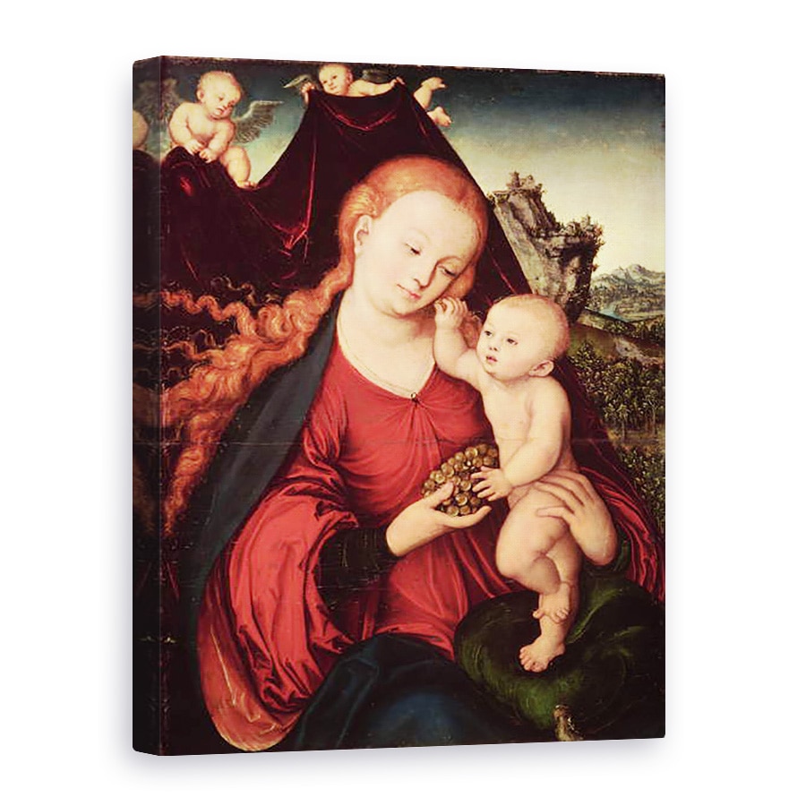 Tablou canvas - Lucas Cranach the Elder - Madonna si Copilul II, 75 x 100 cm