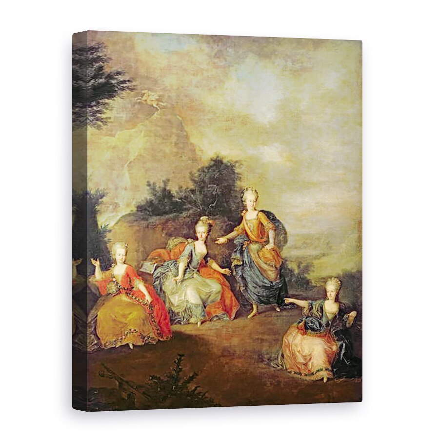 Tablou canvas - Johann Georg Weikert - Performanta operei de Gluck, 60 x 80 cm