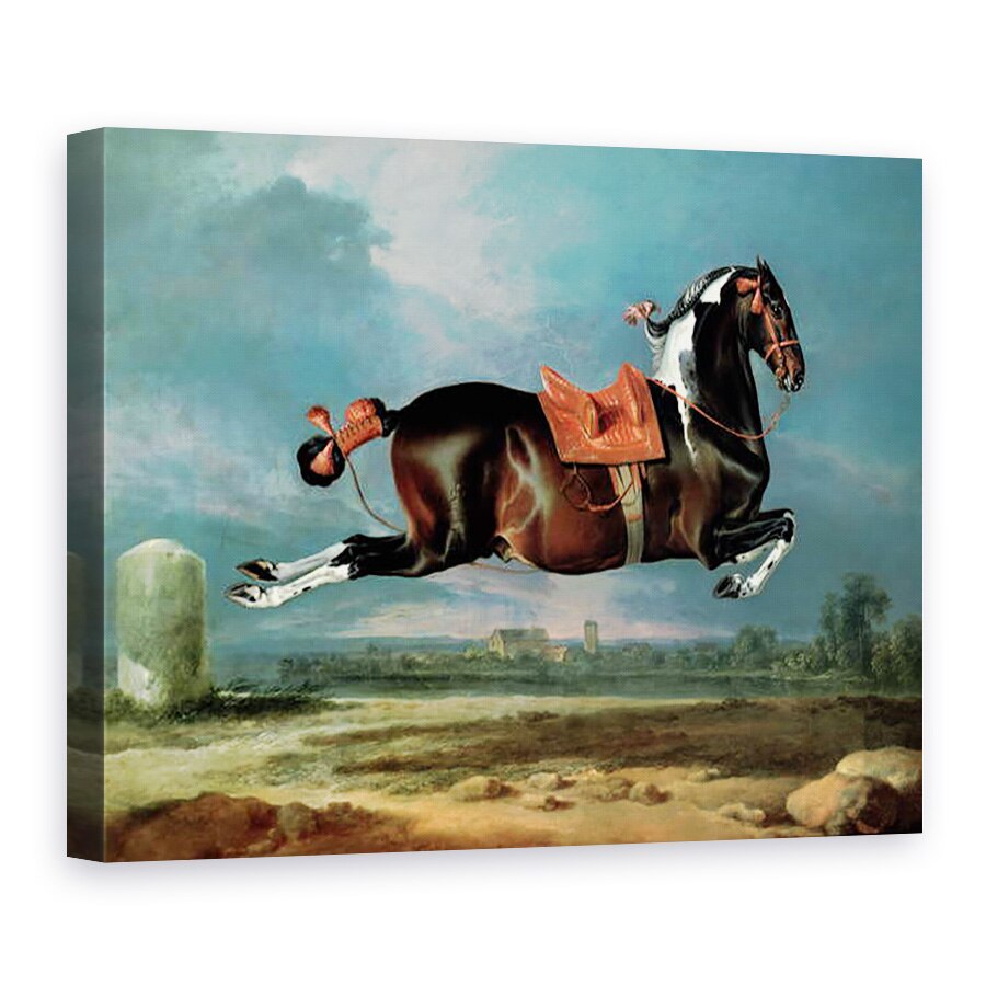 Tablou canvas - Johann Georg Hamilton - Calul piebald Cehero, 60 x 80 cm