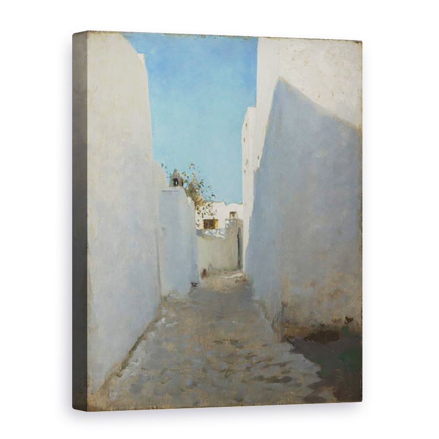 Tablou canvas - John Singer Sargent - O scena marocan Street, 50 x 70 cm