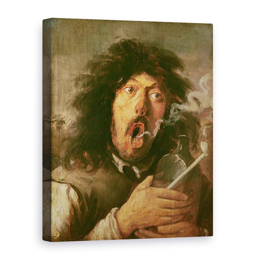 Tablou canvas - Joos van Craesbeeck - The Smoker, 50 x 70 cm