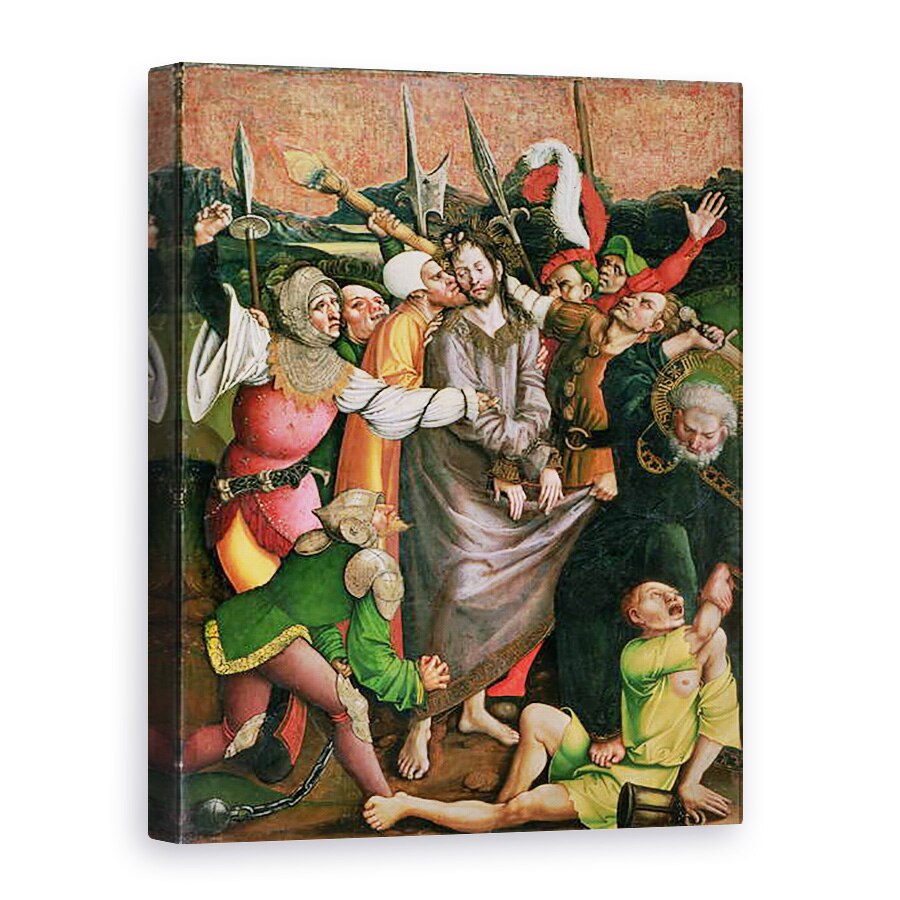 Tablou canvas - Jorg I Breu - Hristos arestat in Gradina Ghetsimani, 75 x 100 cm