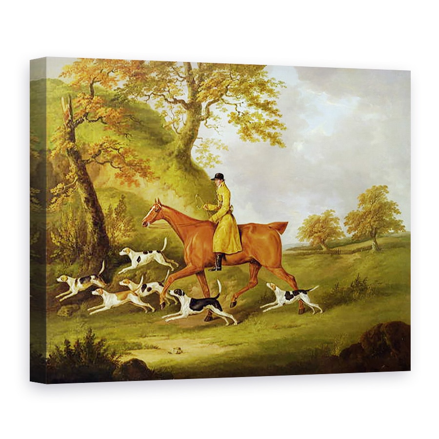Tablou canvas - John Nott Sartorius - Vanator si Caini de vanatoare, 75 x 100 cm