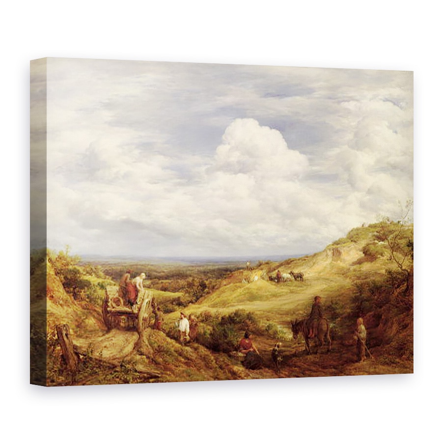 Tablou canvas - John Linnell - Gropi de nisip, Hampstead Heath, 60 x 80 cm