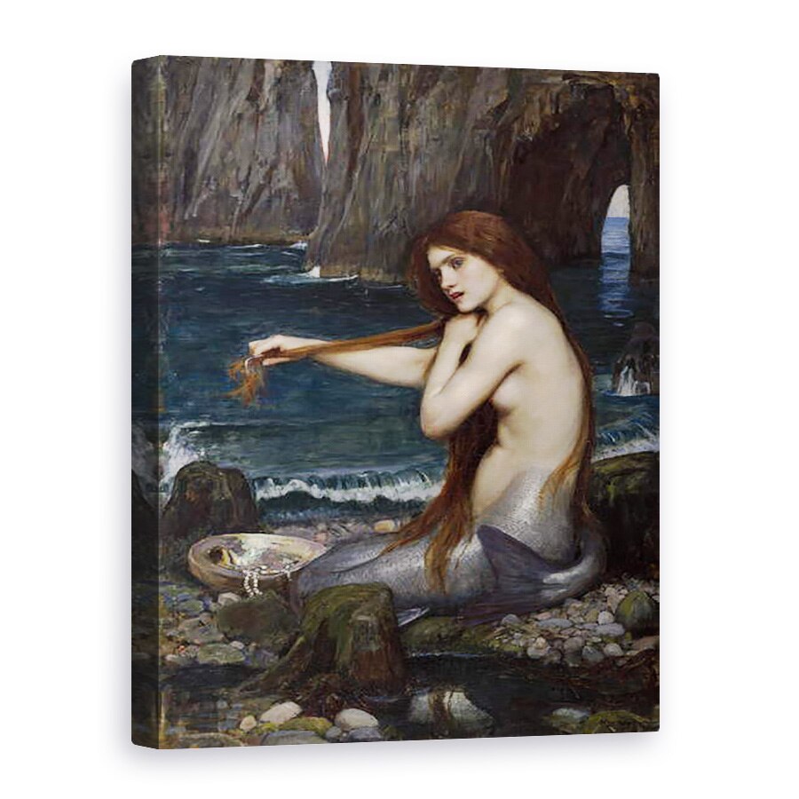 Tablou canvas - John William Waterhouse - A Mermaid, 60 x 80 cm