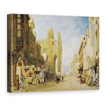 Tablou canvas - John Sell Cotman - Scene de strada din Alencon II, Normandia, 75 x 100 cm Tablou canvas - John Sell Cotman - Scene de strada din Alencon II, Normandia, 75 x 100 cm