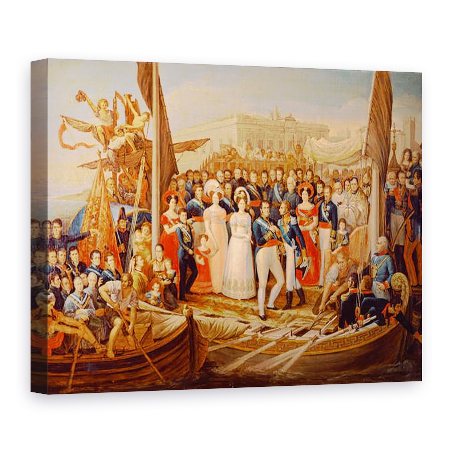 Tablou canvas - Jose Aparicio - Ferdinand VII Debarcarea in Portul Santa Maria, 60 x 80 cm