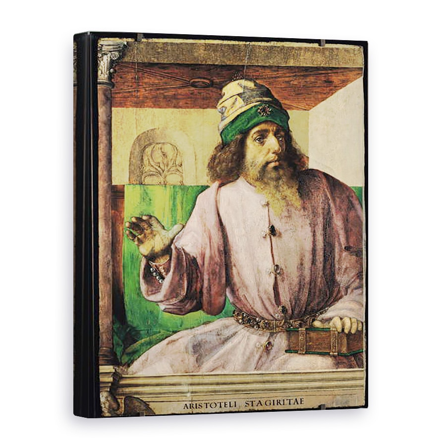 Tablou canvas - Joos van Gent - Portretul lui Aristotel 384-322 i.Hr., 50 x 70 cm