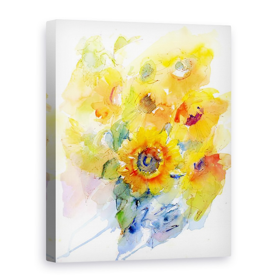 Tablou canvas - John Keeling - Floarea-soarelui in vaza, 75 x 100 cm