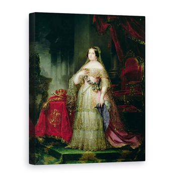 Tablou canvas - Jose Gutierrez de la Vega - Regina Isabella II 1830-1904 a Spaniei, 50 x 70 cm Tablou canvas - Jose Gutierrez de la Vega - Regina Isabella II 1830-1904 a Spaniei, 50 x 70 cm