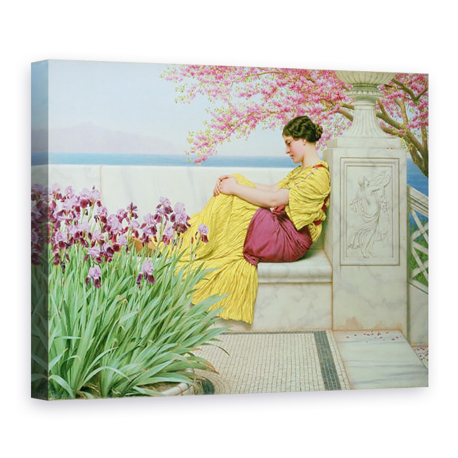 Tablou canvas - John William Godward - Sub Floarea care atarna pe crengile, 50 x 70 cm